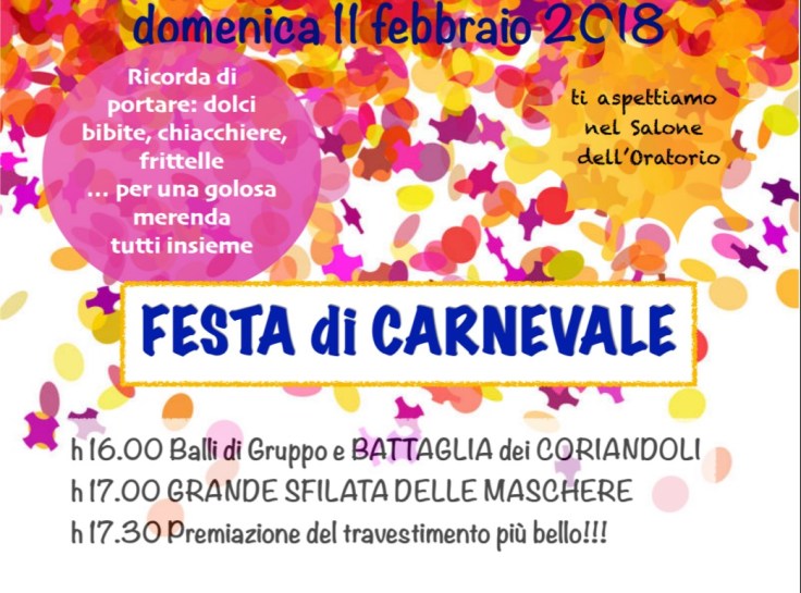 locandina carnevale